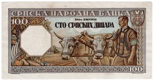 Serbie, 100 dinars 1943