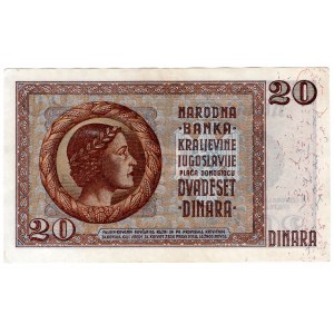 Jugosławia, 20 dinara 1936