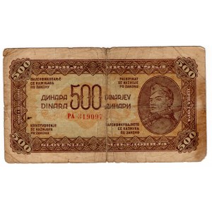 Jugosławia, 500 dinara 1944