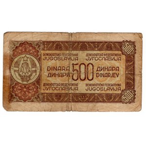 Yougoslavie, 500 dinars 1944