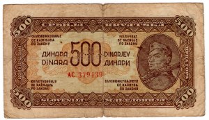 Jugoslavia, 500 dinari 1944