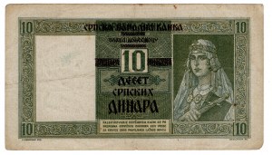 Serbie, 10 dinars 1941