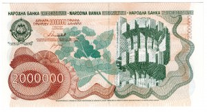 Yugoslavia, 2 million dinars 1989