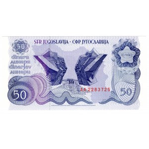 Yougoslavie, 50 dinars 1990