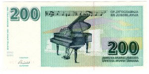 Jugoslawien, 200 Dinar 1999
