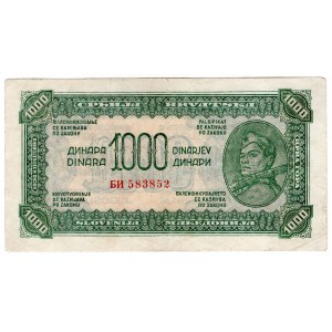 Yougoslavie, 1 000 dinars 1944