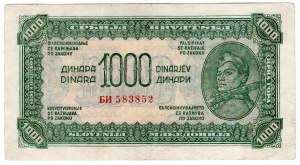 Jugoslavia, 1 000 dinari 1944