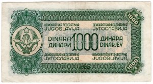 Jugoslavia, 1 000 dinari 1944