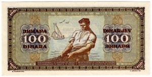 Yugoslavia, 100 dinar 1946