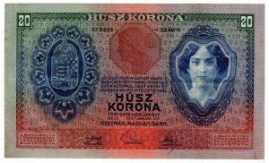 Rakúsko, 20 korún 1907