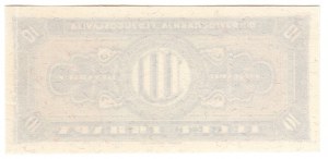 Jugoslawien, 10 Dinar, ohne Datum