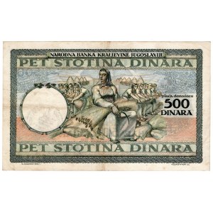 Yougoslavie, 500 dinars 1935