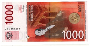 Srbsko, 1 000 dinárov 2003
