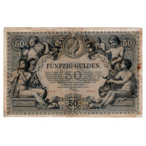 Österreich, 50 Gulden 1884 - sehr selten