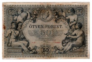 Rakúsko, 50 guldenov 1884 - veľmi vzácne