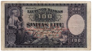 Lituania, 100 lire 1928