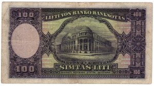 Lituania, 100 lire 1928
