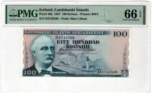 Iceland, 100 kronur 1957