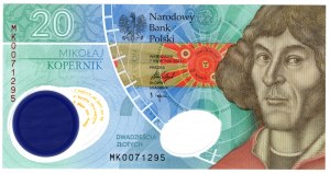 Pologne, Troisième République, Nicolaus Copernicus, 20PLN 2022