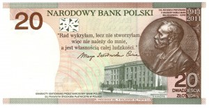 Polska, III RP, Maria Skłodowska Curie, 20 złotych 2011