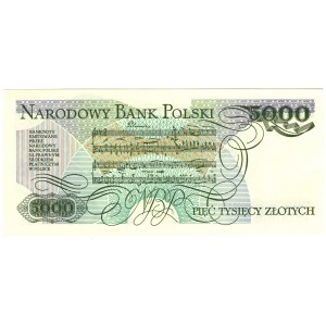 Polska, PRL, 5000 złotych 1988, seria EA