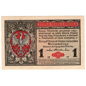 Polska, 1 marka polska 1916, Generał, seria B