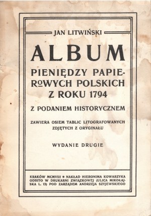 Jan Litwinski, Album of Polish Paper Money from the Year 1794