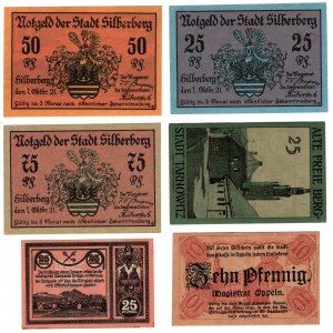 Srebrna Góra (Silberberg) | Tarnowskie Góry (Tarnowitz) | Opole (Oppeln)| Strzegom (Striegau), set of 6 pieces