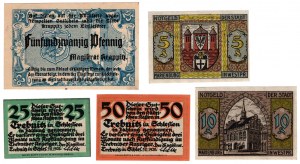 Trzebnica (Trebnitz) | Malbork (Marienburg) | Krapkowice (Krappitz), set of 5 pieces