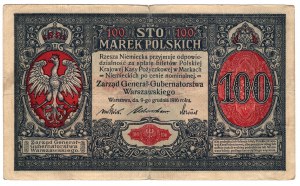 Polska, 100 marek polskich 1916, Generał, seria A