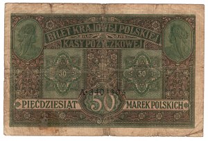 Polonia, 50 marchi polacchi 1916, jenerał, serie A