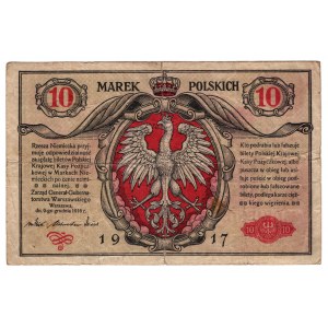 Polska, 10 marek polskich 1916, Generał, seria A