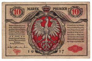 Pologne, 10 marks polonais 1916, Général, série A