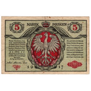 Polska, 5 marek polskich 1916, Generał, seria B
