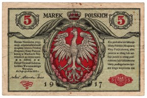 Polska, 5 marek polskich 1916, Generał, seria B