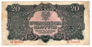 Pologne, 20 zloty 1944 - 