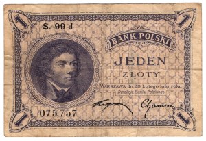 Polonia, 1 zloty 1919 S.99 J