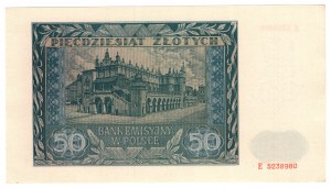 Pologne, 50 zloty 1941, série E
