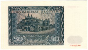 Poľsko, 50 zlotých 1941, séria D