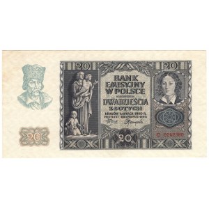 Polska, 20 złotych 1940, seria O