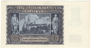 Pologne, 20 zloty 1940, série L