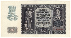 Polska, 20 złotych 1940, seria L