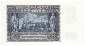 Pologne, 20 zloty 1940, série L