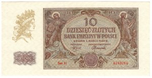 Polsko, 10 zlotých 1940, série H