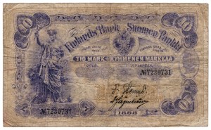 Finnland, 10 Markkaa 1898 - selten