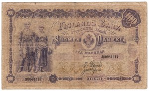 Finlande, 100 markkaa 1898 - rare