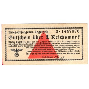 Niemcy, Uniwersalne bony obozowe, Kriegsgefangenen - Lagergeld - 1 Reichsmark, seria 3