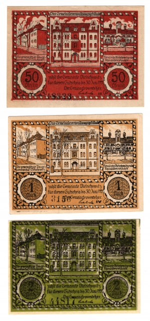 Bielszowice (Bielschowitz) - set of 3 pieces