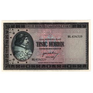 Czechosłowacja, 1000 korun 1945 (bez daty), SPECIMEN