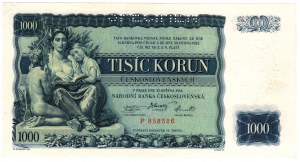 Tschechoslowakei, 1000 Kronen 1934, SPECIMEN